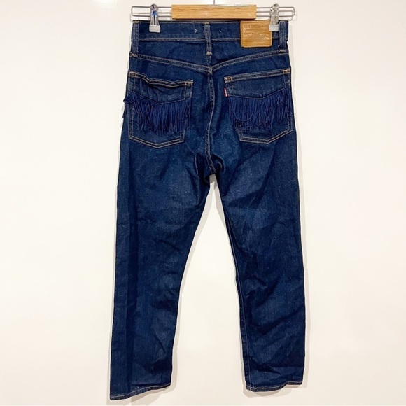 Levi's Wedgie Straight Jeans No Man's Land Fringe - Picture 6 of 16